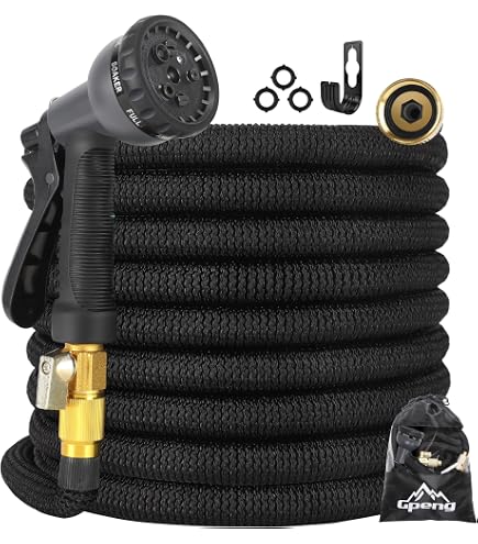 Tuyau D'arrosage 30m 1/2 Pouce (1,27cm) - Renfort Tressé Radial 4 Couches - Anti-UV Sans Plomb