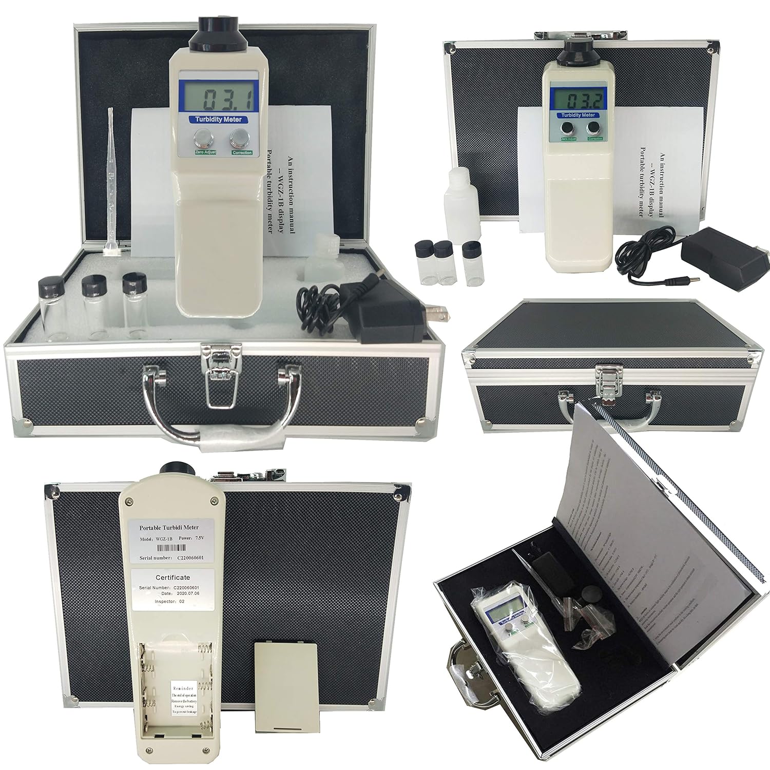 Turbidimeter Portable Turbidity Meter with 0200 NTU Readout 0.1 NTU 90