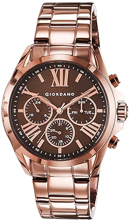 Giordano Analog Brown Dial Mens Watch - 1739-66