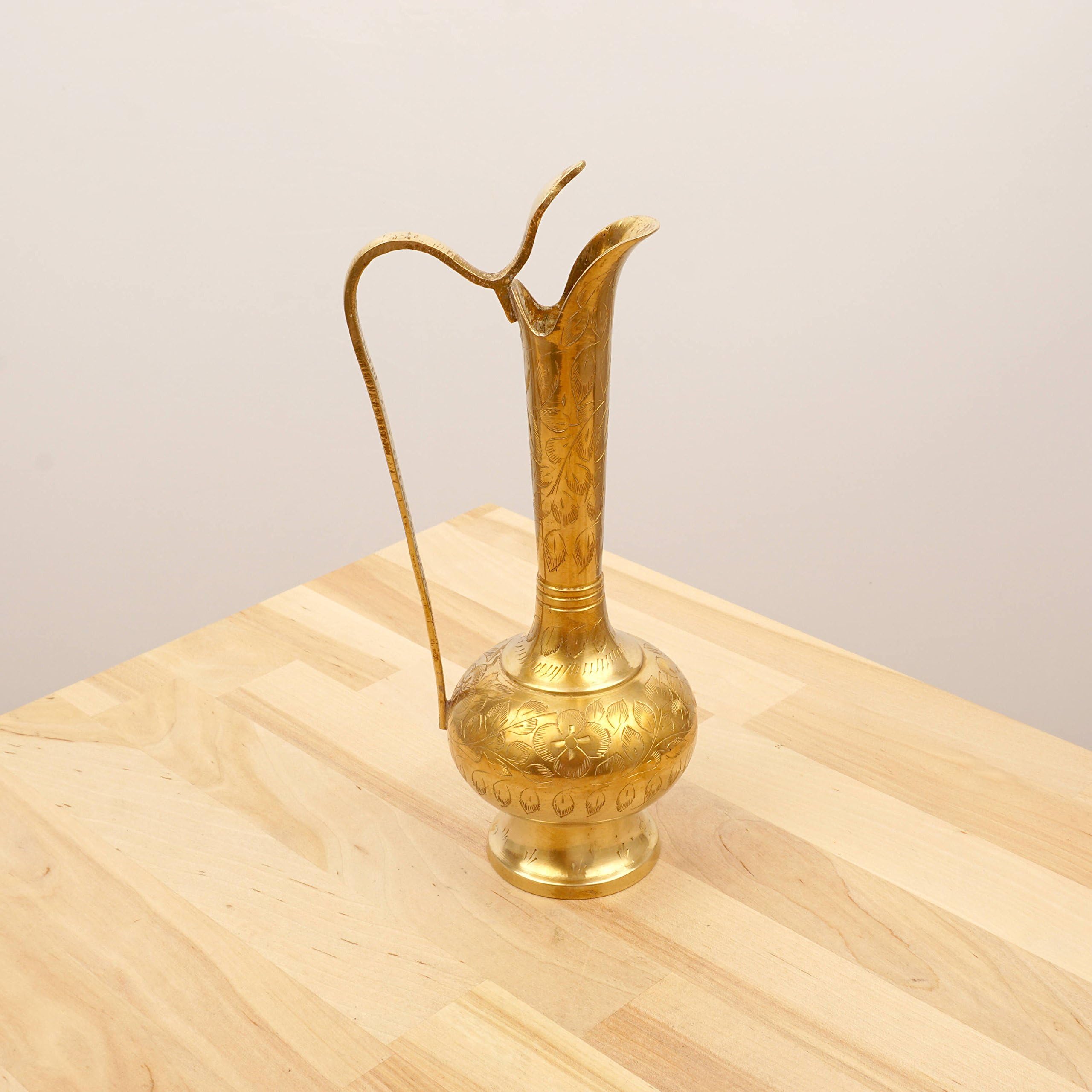 Pitcher/Carafe / vase || Vintage Solid Brass || India 2551.J