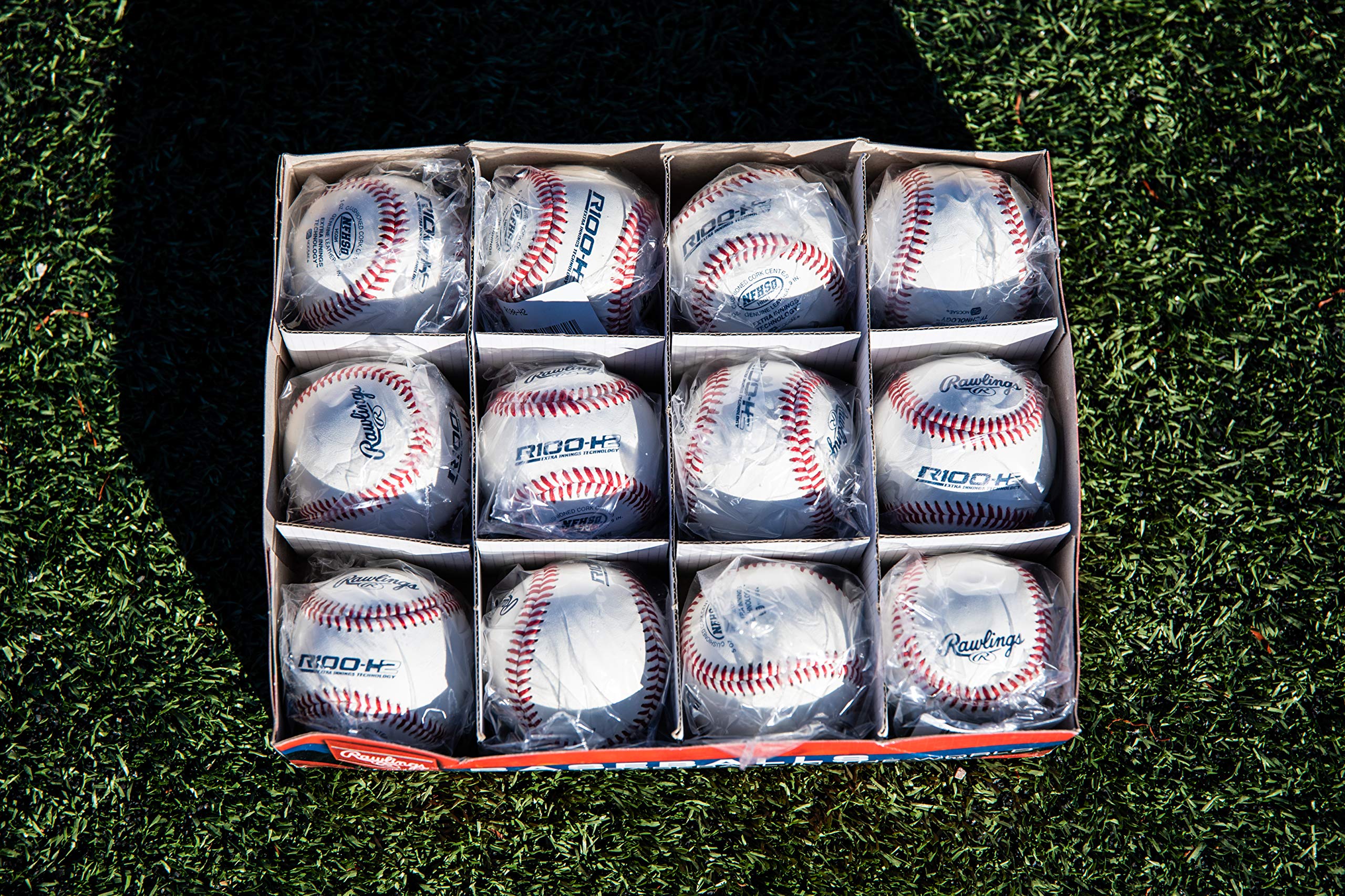 Rawlings | NFHS NOCSAE High School Baseballs | 12 Count | R100-H1 / R100-H2 / R100-H3 / RNF Options