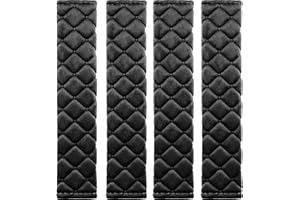MIKAFEN 4 Pack Universal Car Seat Belt Pads, Adult Seat Belt Shoulder Strap Covers Harness Pad for Car/Bag,Soft Comfort Helps Protect You Neck Shoulder from The Seat Belt Rubbing（Black）