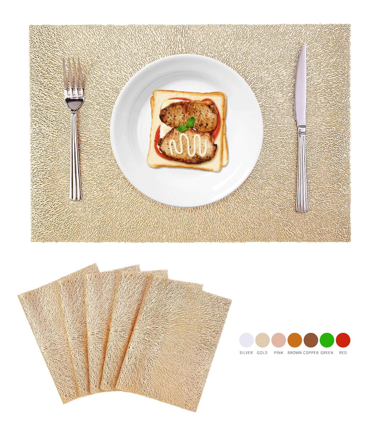 Best gold placemats for kitchen table