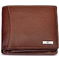 URBAN FOREST Oliver Leather Wallet for Men, Redwood in Wooden Box, Contemporary