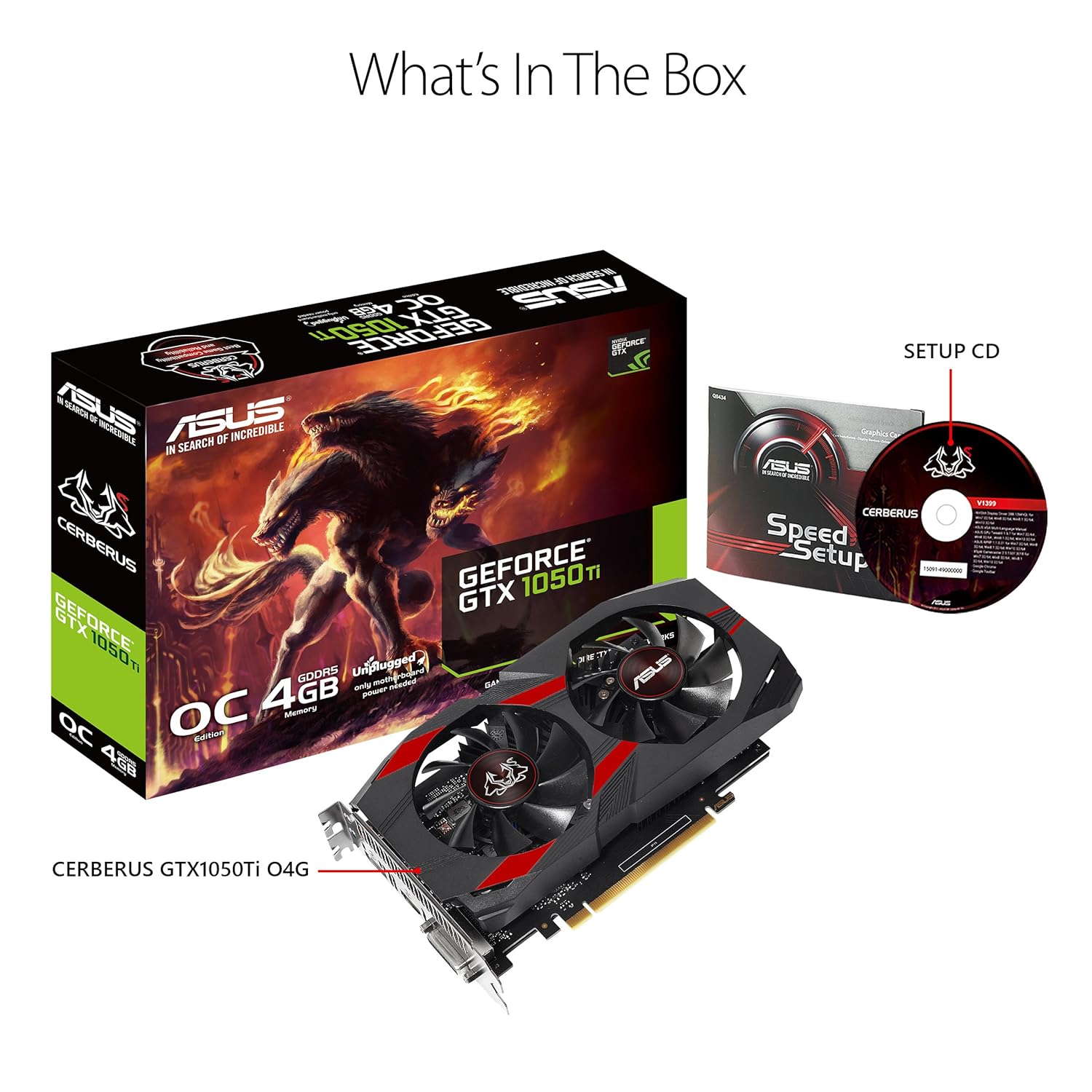 ASUS CERBERUS-GTX1050TI-O4G GeForce GTX 1050 Ti 4 GB GDDR5 ...