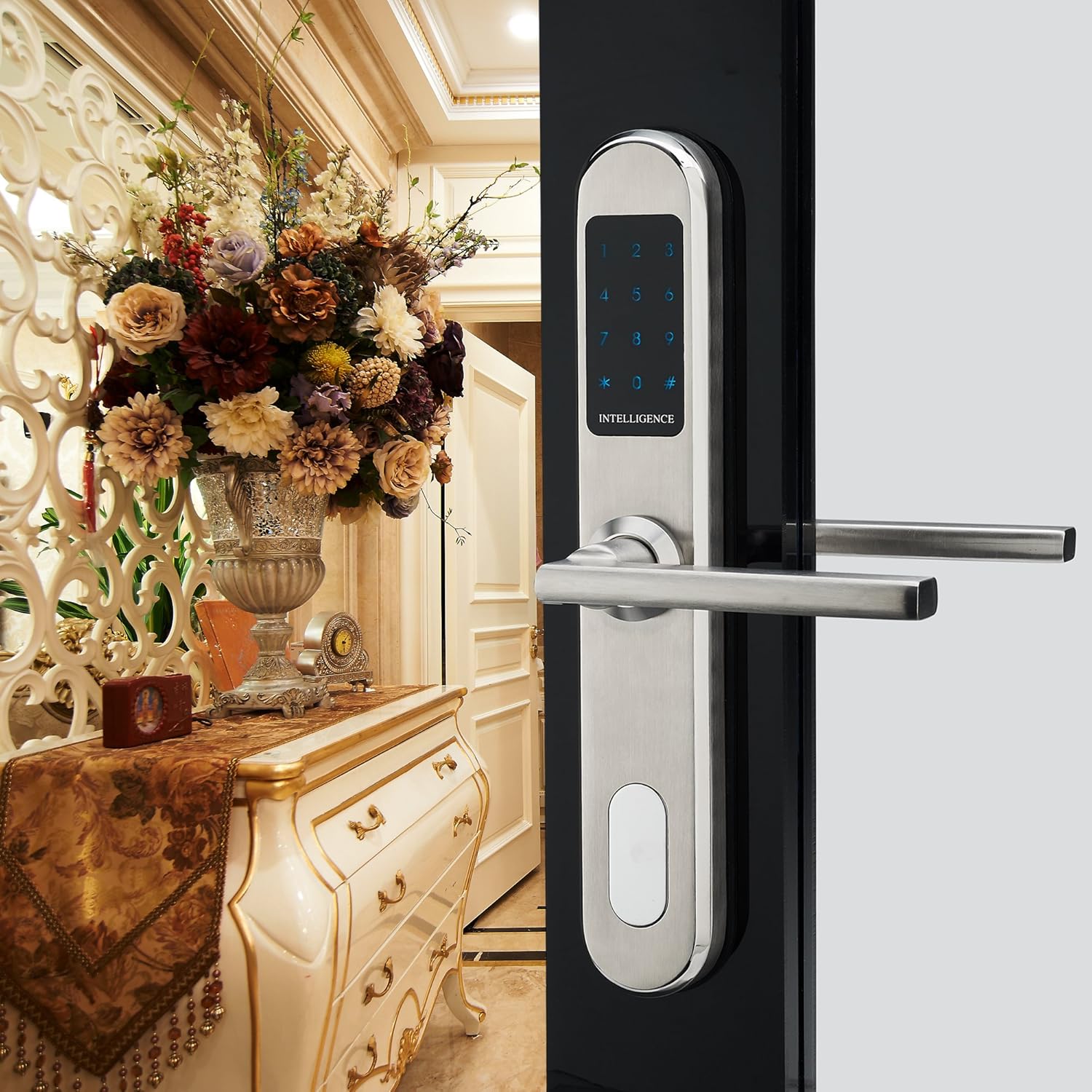HAIFUAN Stainless Steel 304 Smart Digital Door Lock, for Aluminium Door and Wooden Door(HFA5300