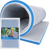 Borlech 8-Layer Fast-Acting Aquarium Filter Pad - Cut-to-Size Aquarium Floss Media for Fish Tank, Pond, Sump - Fast Water Polishing in Hours (15.75"x11.81"x0.6", 1 Pack)