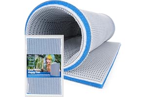 Borlech Aquarium Filter Media Sponge Pad, Multi-Layer Foam Filter Floss for Fish Tank Filters Accessories (15.75"x11.81"x0.6")