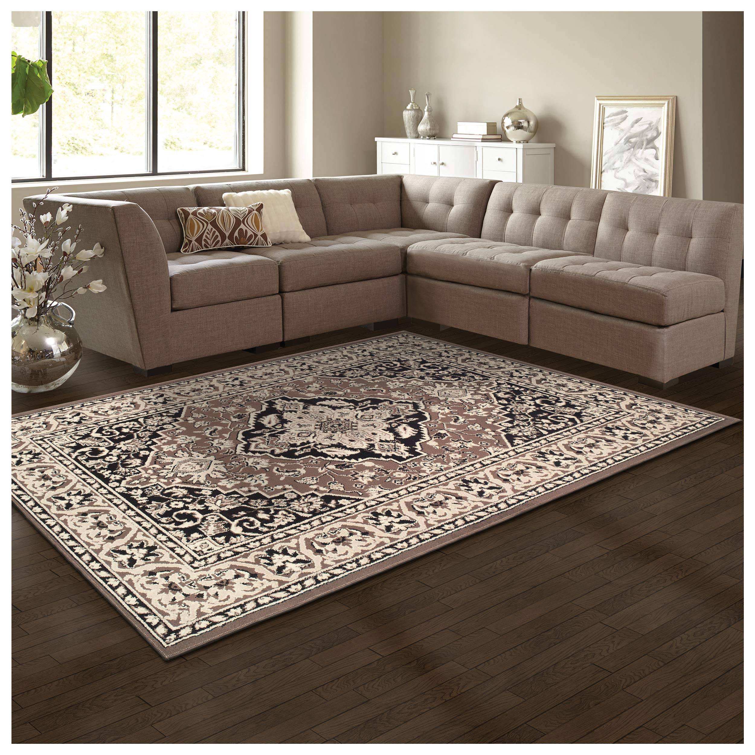 Superior Elegant Glendale Collection Area Rug, 8mm Pile Height with