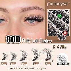 Focipeysa Eyelash Extension Kit, 200pcs 80D Mink