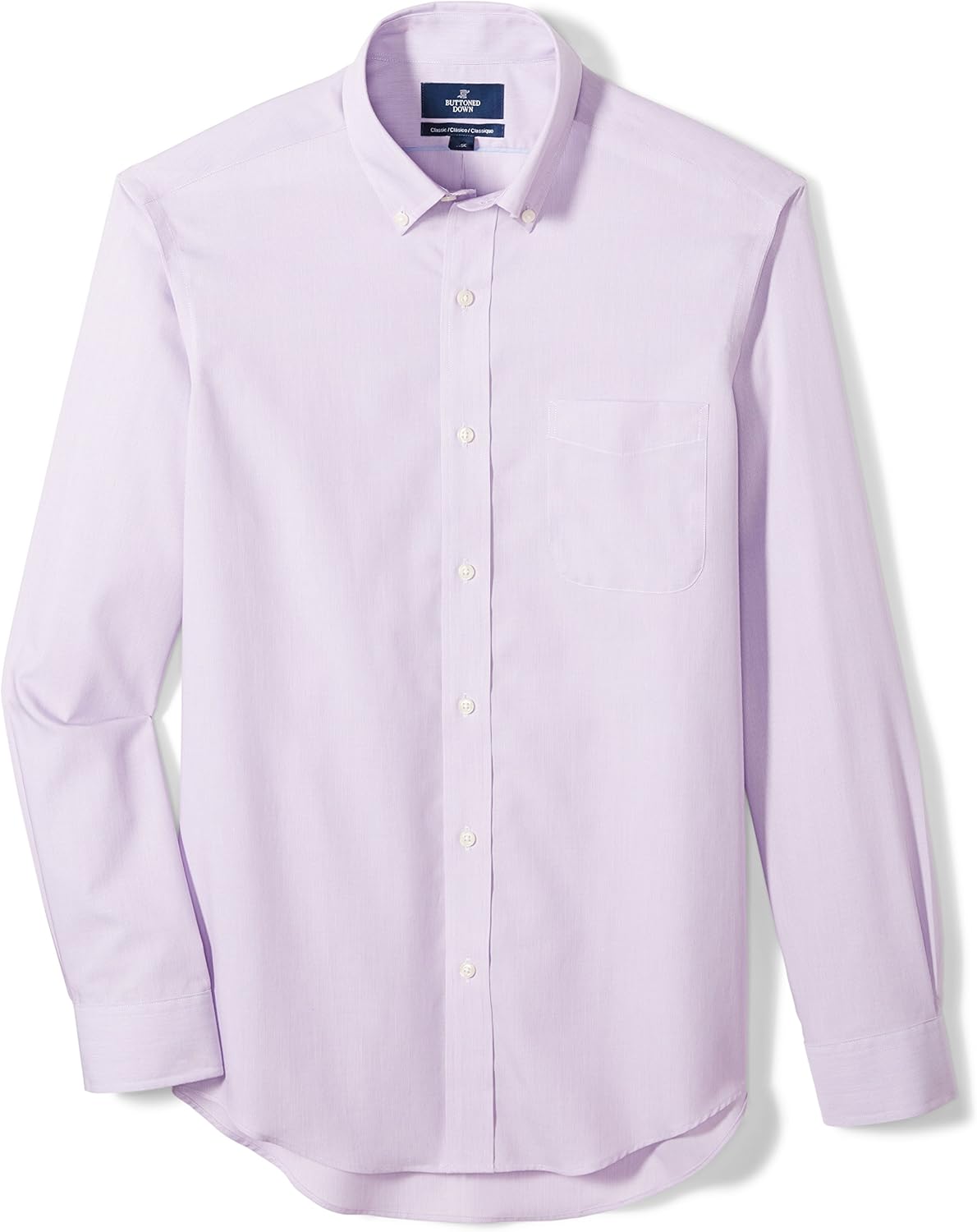  Brand - BUTTONED DOWN Men's Classic Fit Plaid Dress Shirt, Supima Cotton Non-Iron: Clothing
