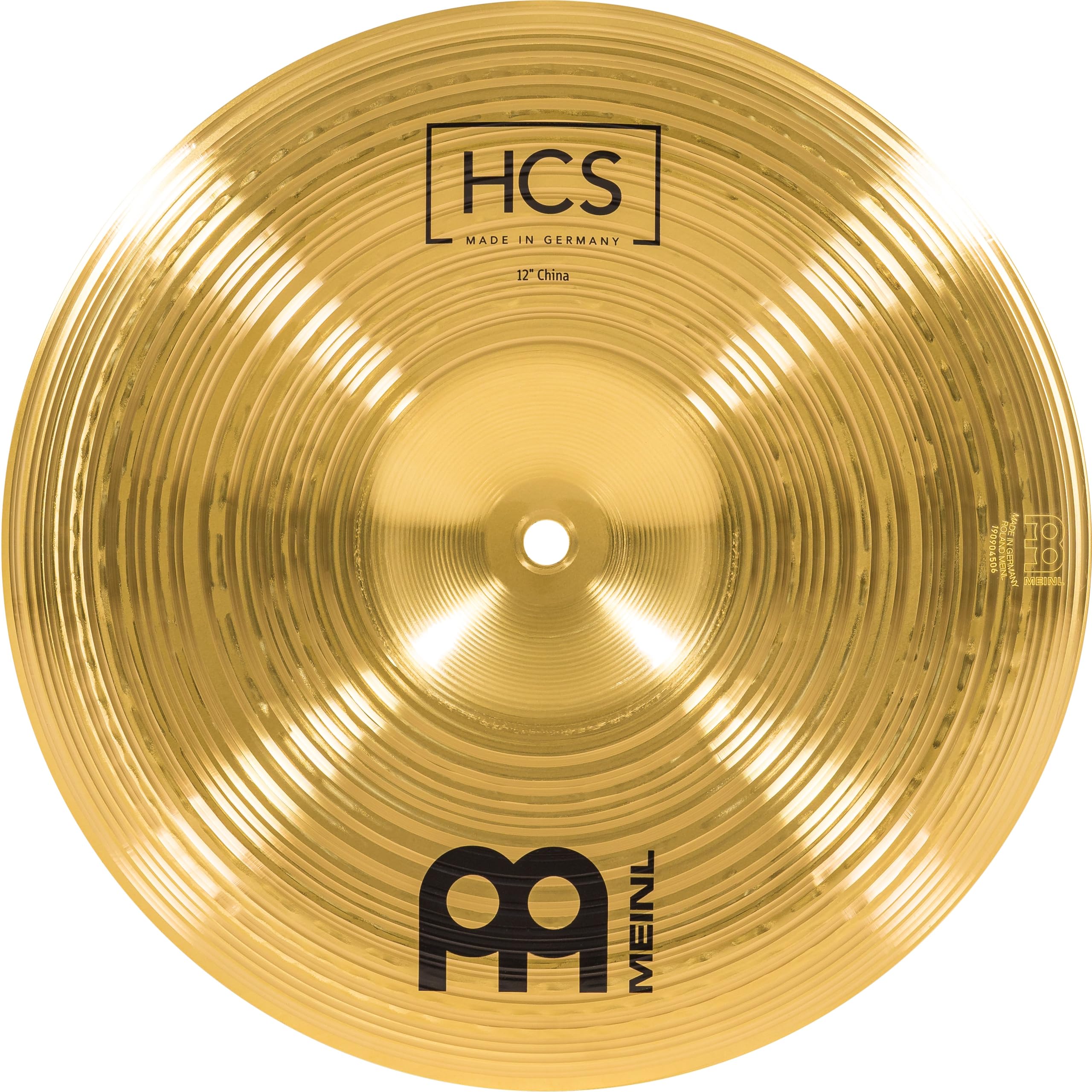 Meinl Cymbals HCS China Cymbal 12 inch (Video) for Drum Set (30,48cm) Traditional Finish Brass, Made in Germany (HCS12CH)