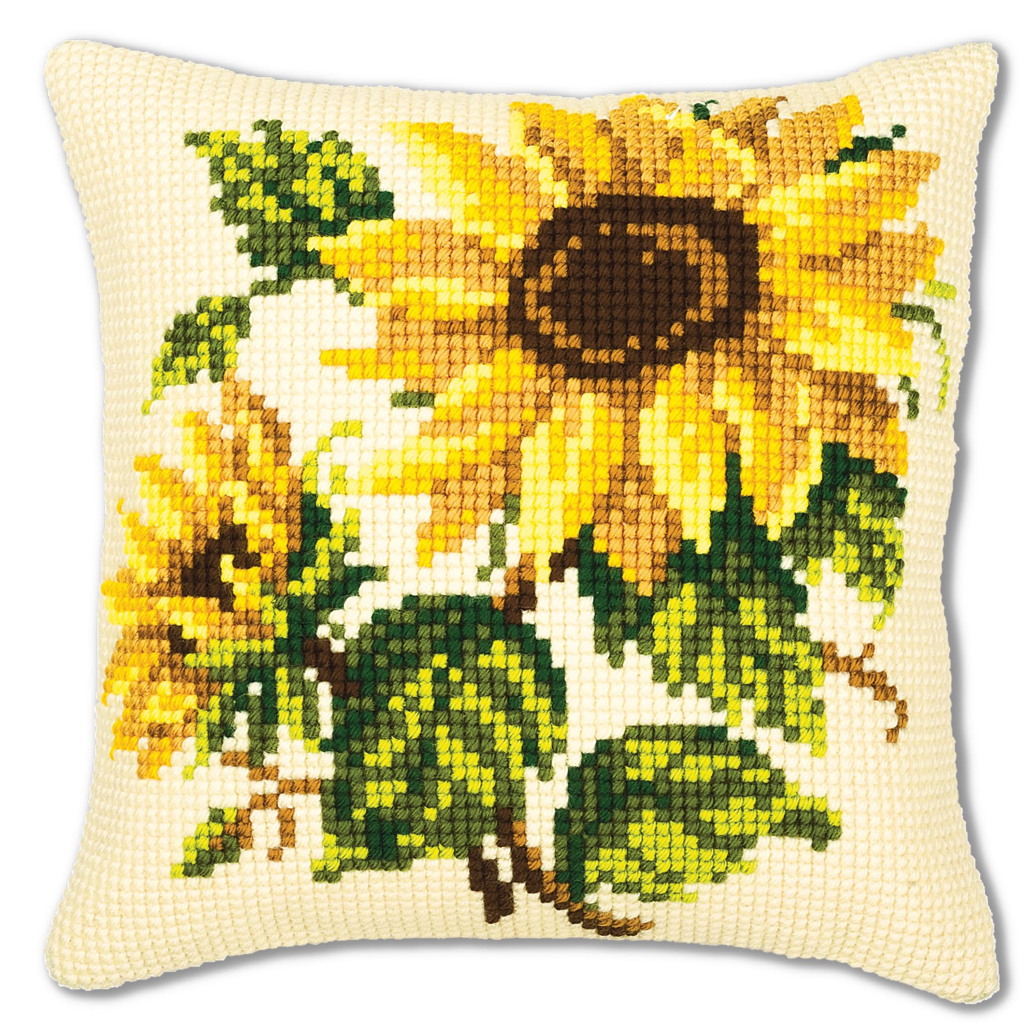 Vervaco Cross Stitch Cushion: Sunflowers,Setof1,