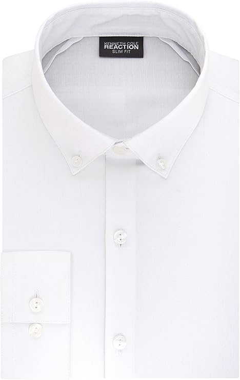 Kenneth Cole Reaction Men's Technicole Slim Fit Textured Solid ...