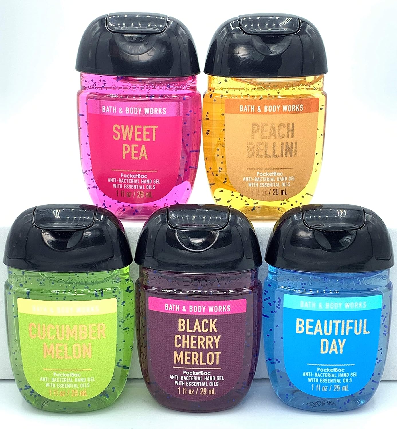 Bath Body Works Classic Faves Pocketbac Bundle Of 5 Antibacterial Hand Sanitizer Gels By Bath Body Works Amazon Co Uk Beauty