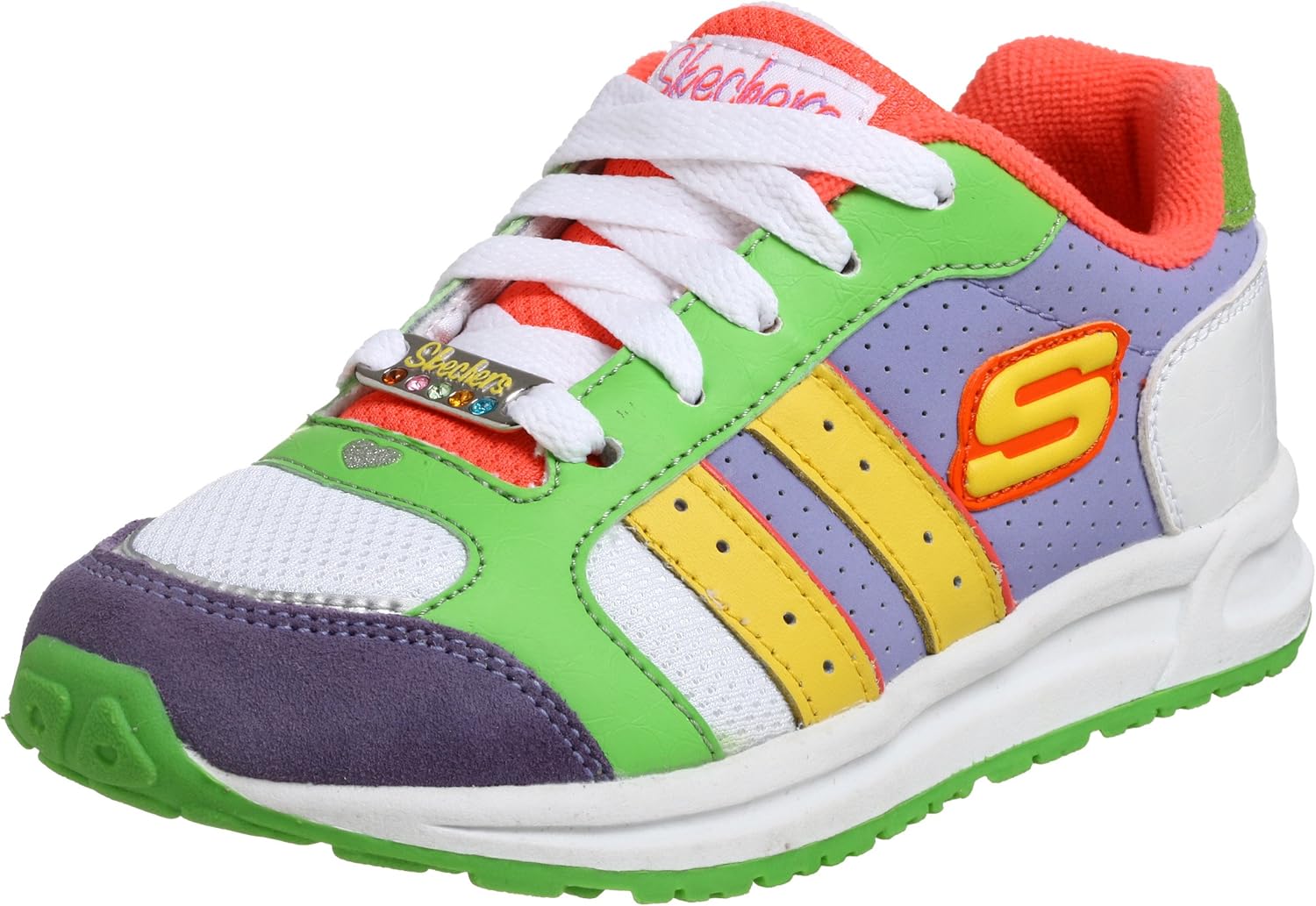 Skechers Little Kid/Big Kid Exertion LaceUp Shoe, Neon