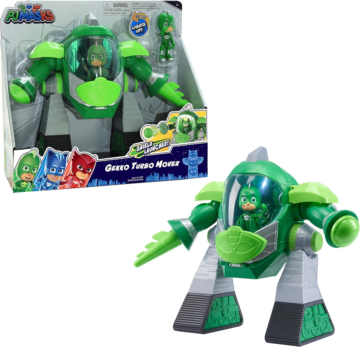 PJ Masks Robot Turbo Movers Gekko, buhita, Color Verde (Bandai JP95508) Amazon.es Juguetes y