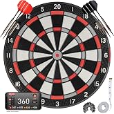 Accudart Smart Electronic Dartboard &ndash; Soft Tip Board with Online Play, Bluetooth App Scoring, Stat Tracking &amp; 15.5&rdquo; Regulation Target