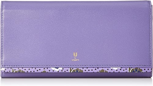Amazon ユー バイ ウンガロ 長財布 ソフィアフルール 牛革 ゴード型押し 傷つきにくい ダブルボタン式 フラワープリント コンビデザイン Uulw1bt1 専用box入り レディース パープル U By Ungaro ユー バイ ウンガロ 財布