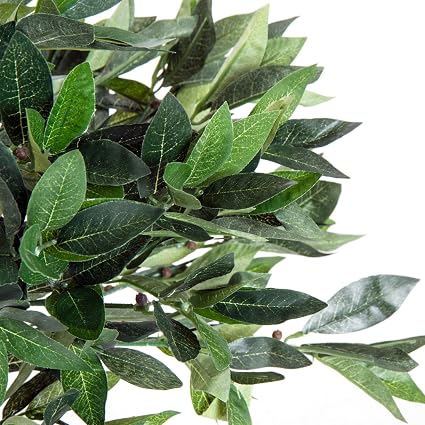 Outsunny Olivo Artificial 90cm con Cañas Naturales Árbol Planta ...