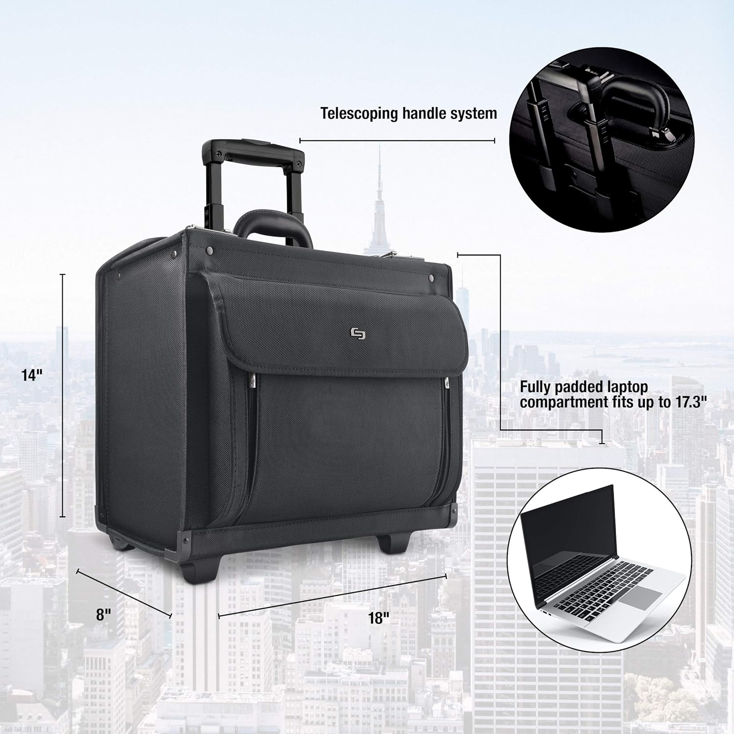 solo classic rolling catalog case