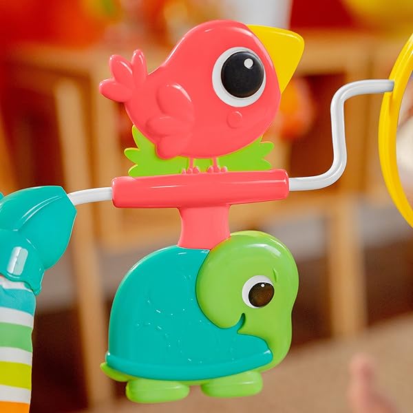 BRIGHT STARTS PLAYFUL PARADISE COMFY BABY BOUNCER SEAT WITH SOOTHING VIBRATION AND TOYS, UNISEX, 0-6 MONTHS