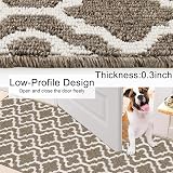 SHACOS Hallway Runner Rug 60x180 cm Non Slip Brown Kitchen Mat view 3