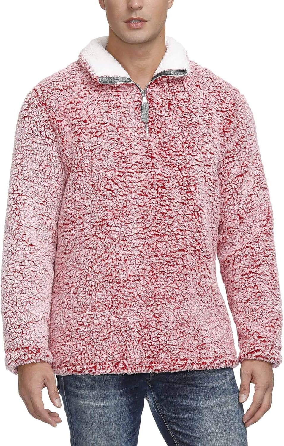 guys sherpa pullover