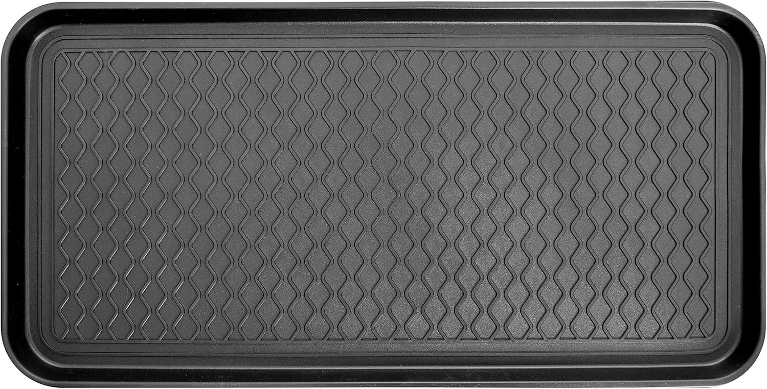 Ottomanson TRY400-30X15 Try Trays, 30" X 15", Black: Furniture & Decor