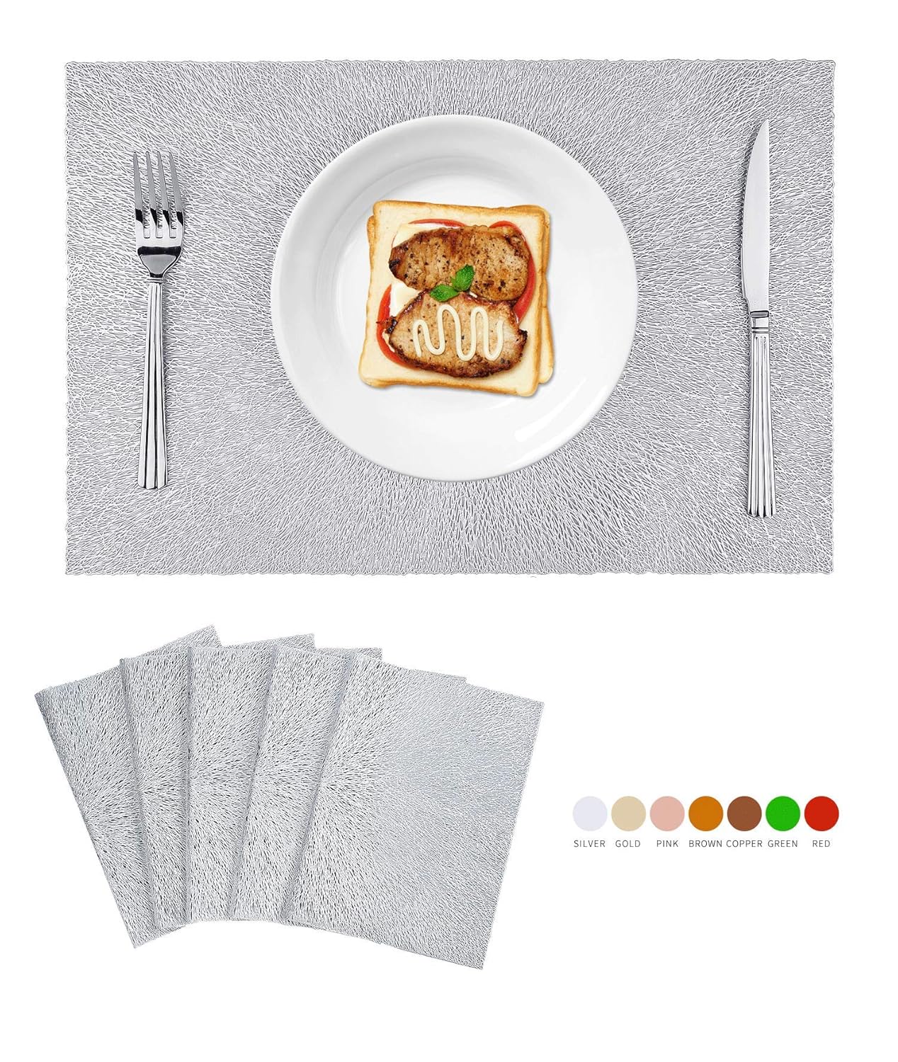 Best Metallic Table Runner Set With Placemats