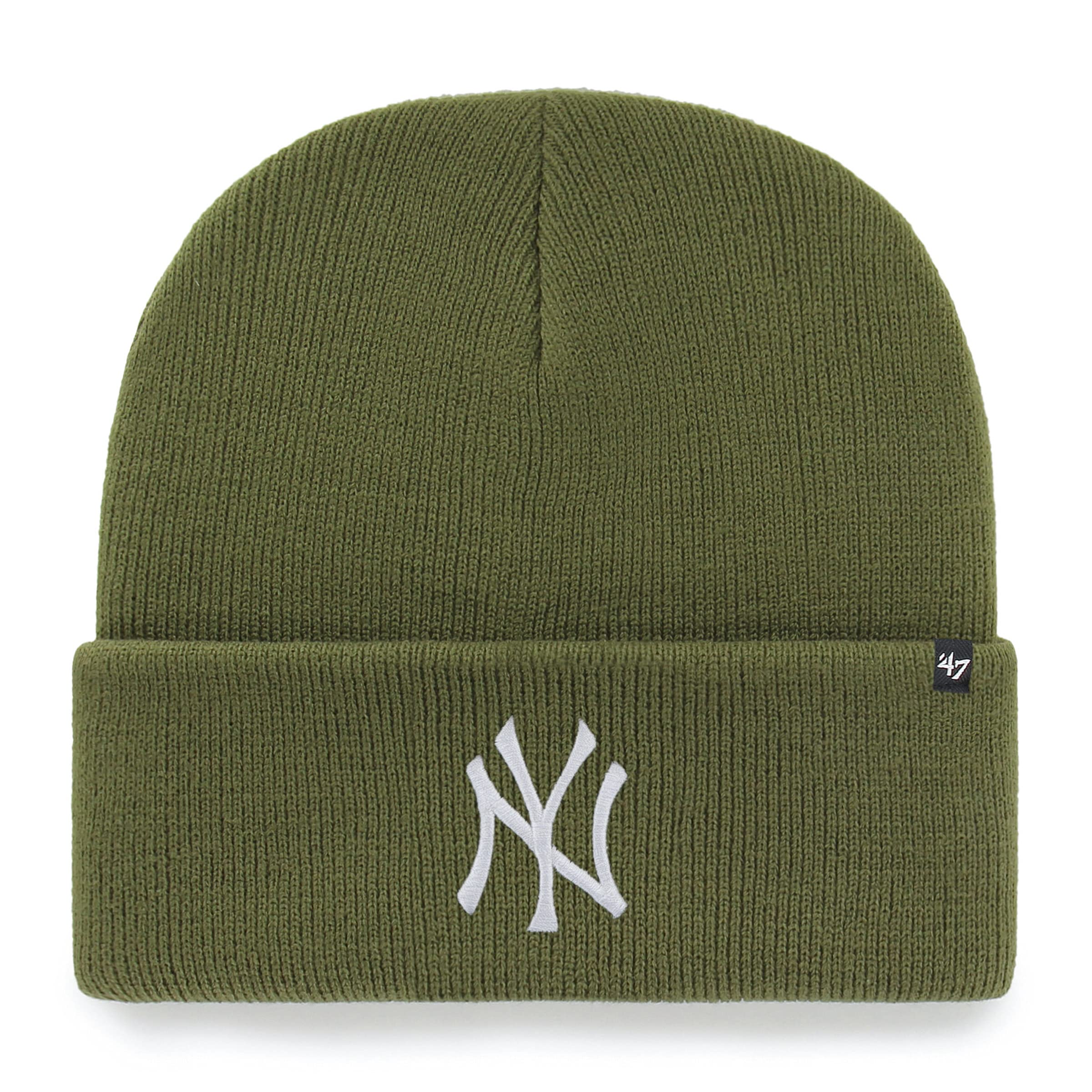 47 New York Yankees MLB Haymaker Unisex Beanie, Adjustable, White Logo, Green