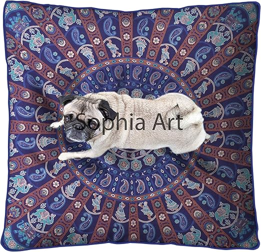 Amazon Com Large Indian Meditation Floor Pillow Cover 35 X 35