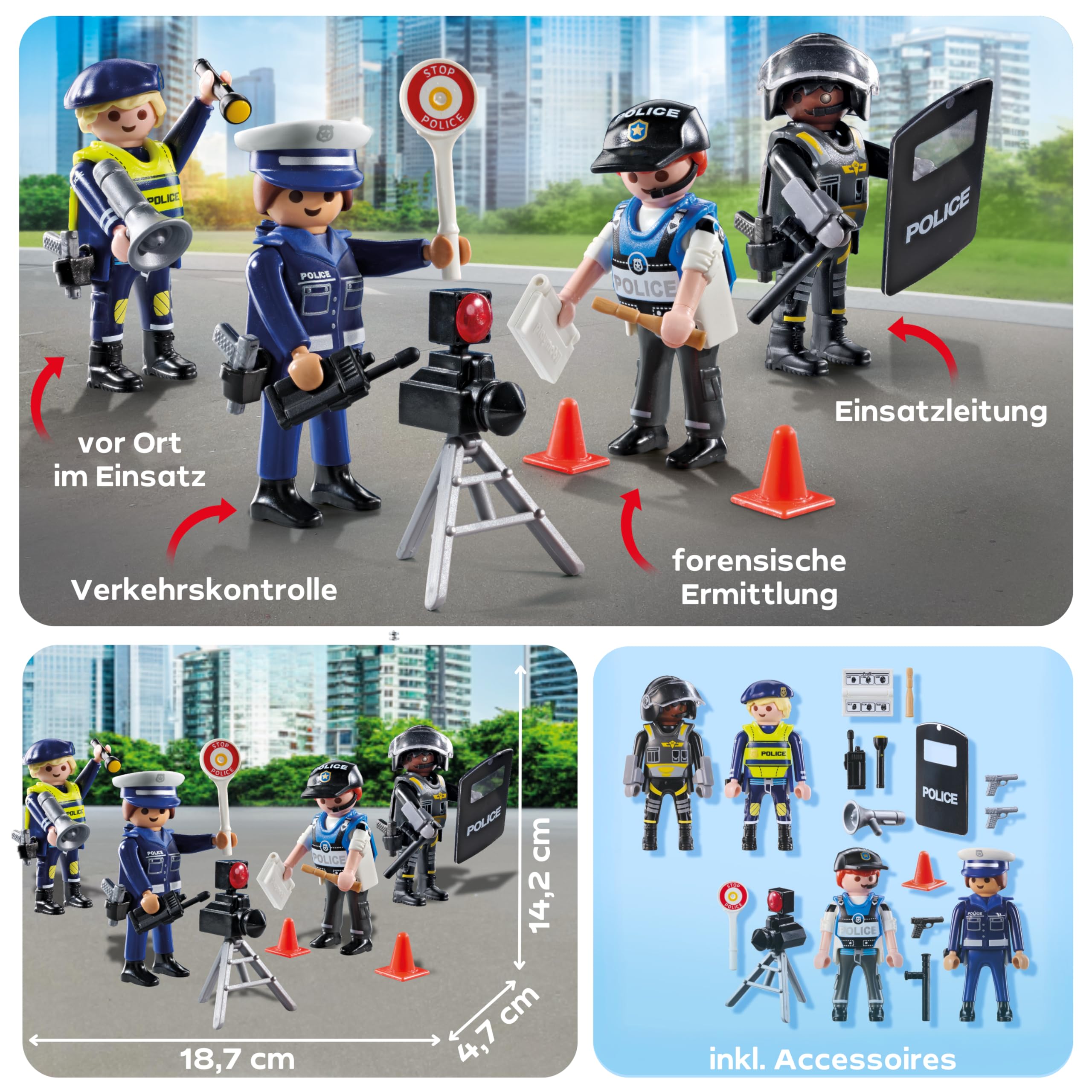 PLAYMOBIL Figurenset Polizei 4