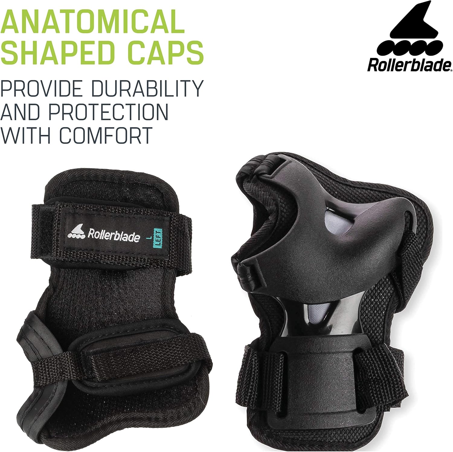 Rollerblade Skate Gear Wrist Pad Protective Gear, Unisex, Multi Sport Protection, Black : Sports & Outdoors