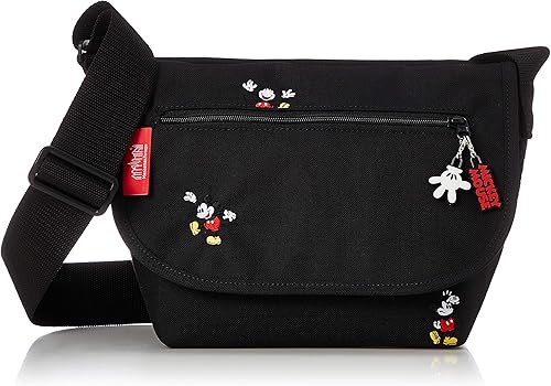 Amazon マンハッタンポーテージ 正規品 公式 メッセンジャーバッグ Casual Messenger Bag Jr Mickey Mouse ブラック メッセンジャーバッグ