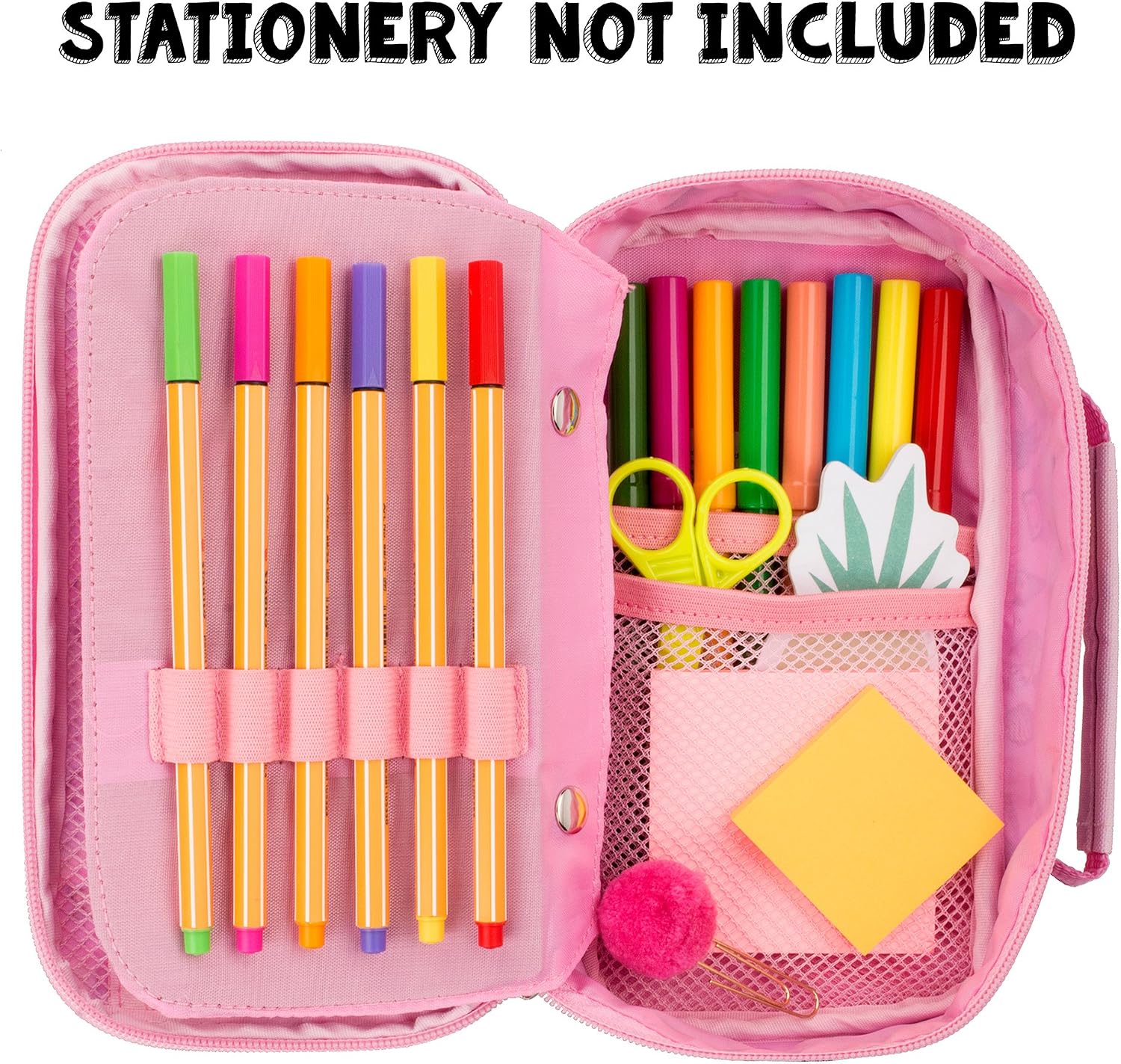 Fringoo, Kids Pencil Case, Two Compartment, Large Pencil Case for Kids and Teens, Stationery Organiser with Handle - Image 4