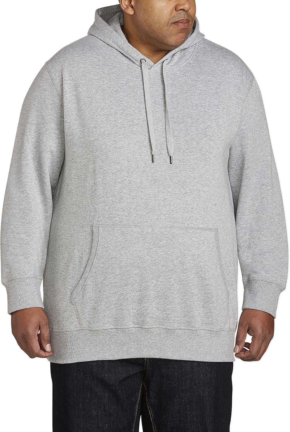  Essentials Men's Big & Tall Hooded Fleece Sweatshirt fit by DXL: Clothing