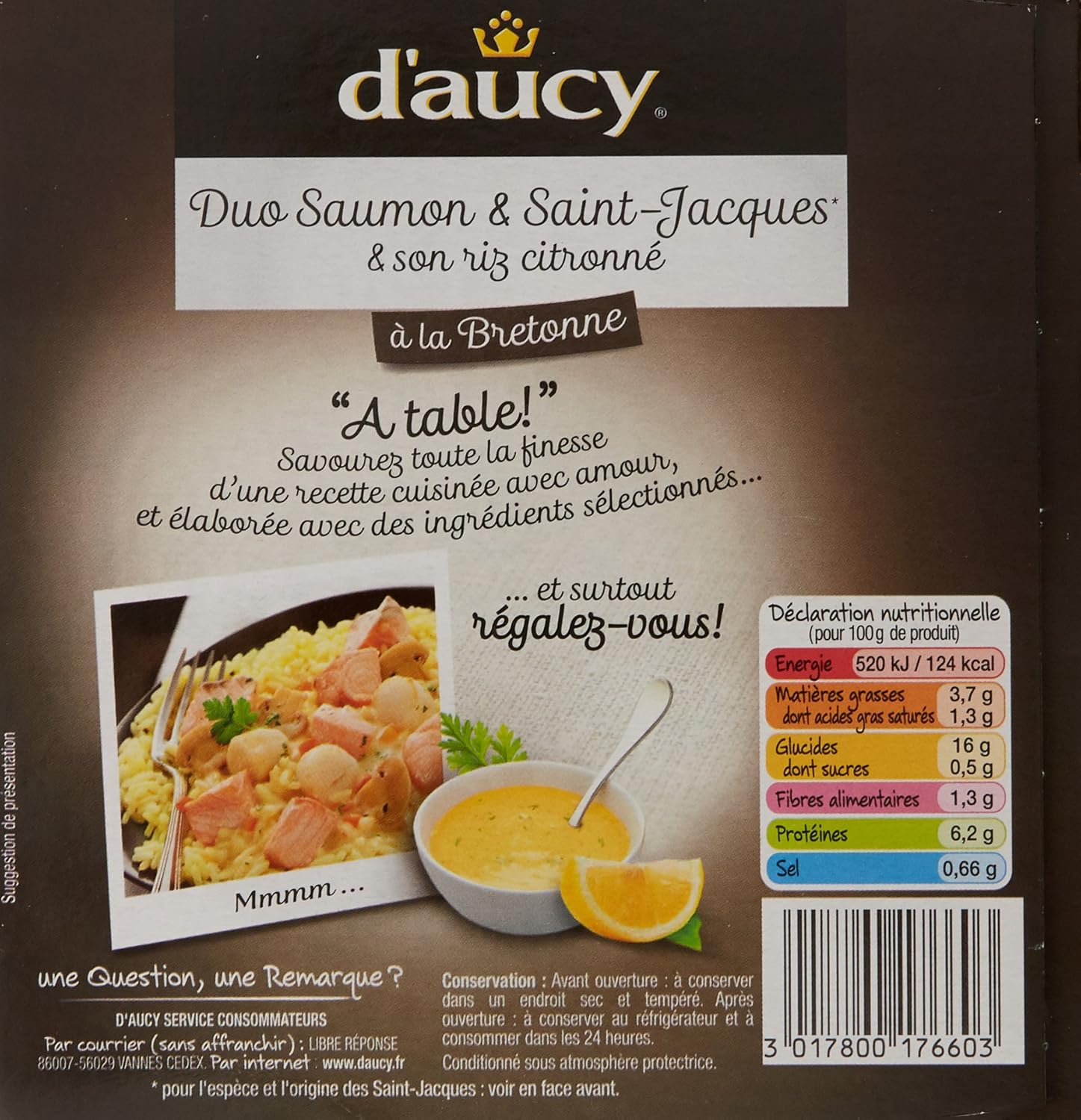 Daucy Duo De Saumonst Jacques 300 G Lot De 4
