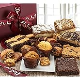 Dulcet Gift Basket - Premium Freshly Gourmet Baked Goods - Gift Basket for All Types of Special Occassions - Assorted Variety of Tastes with Delicious Brownies Crumb Cakes Rugelah and