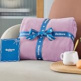Bedsure Fleece Throw Blanket 150x200 cm Light Purple 100% Microfibre Polyester view 6