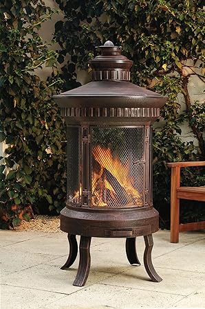 Lifestyle Prestige Cast Iron Copper Firepit Amazon Co Uk Garden