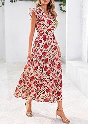 PRETTYGARDEN Women's 2025 Summer Floral Midi Dress