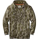 Legendary Whitetails Men’s Camo Hoodie Midweight V-Neck Design Pullover Sweatshirt