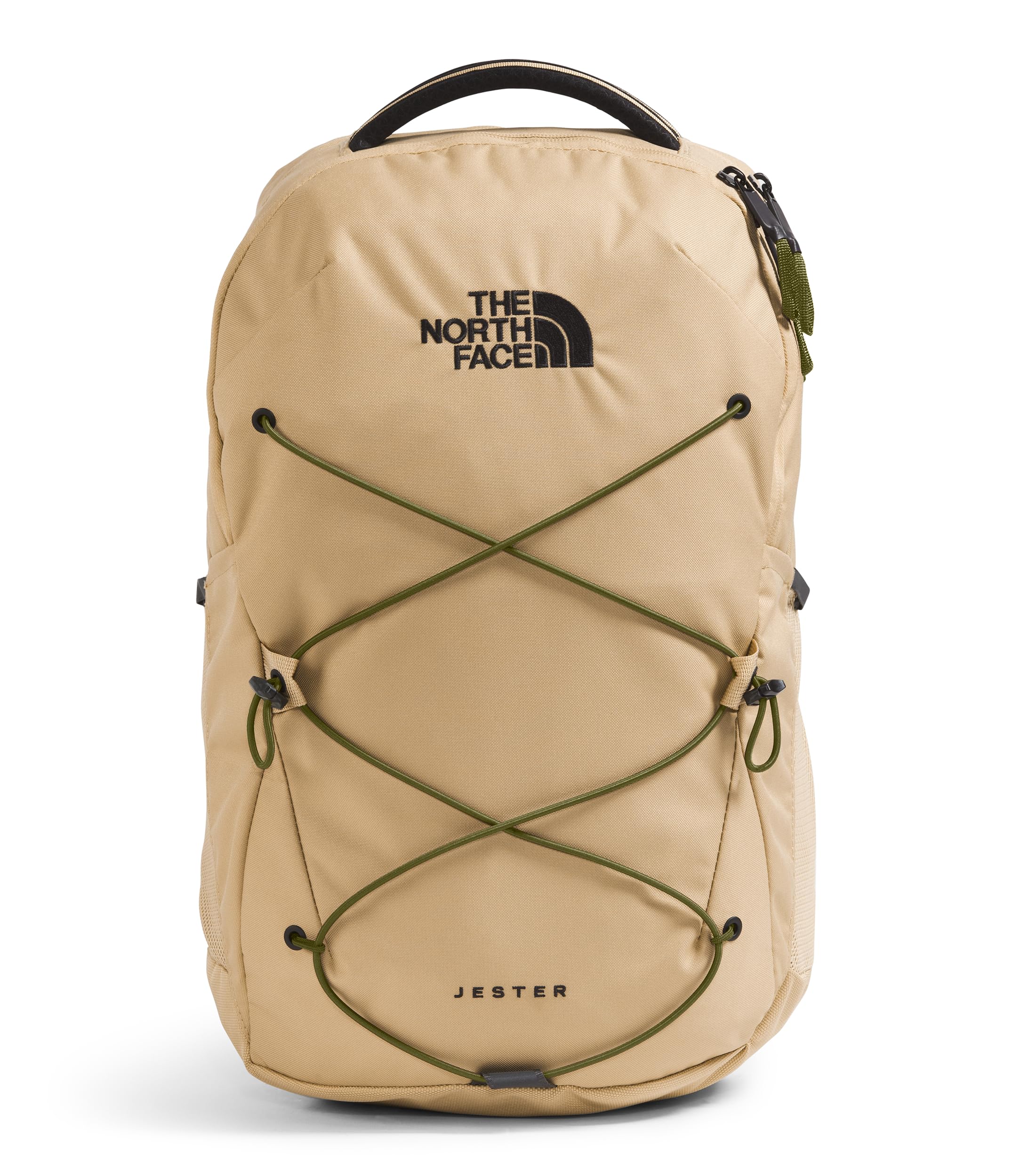 The North Face Jester Everyday Laptop Backpack | Commuter Daypack with Water Repellent Finish, 16" Laptop Sleeve, Huge Main Compartment, Khaki Stone/Forest Olive, One Size Image