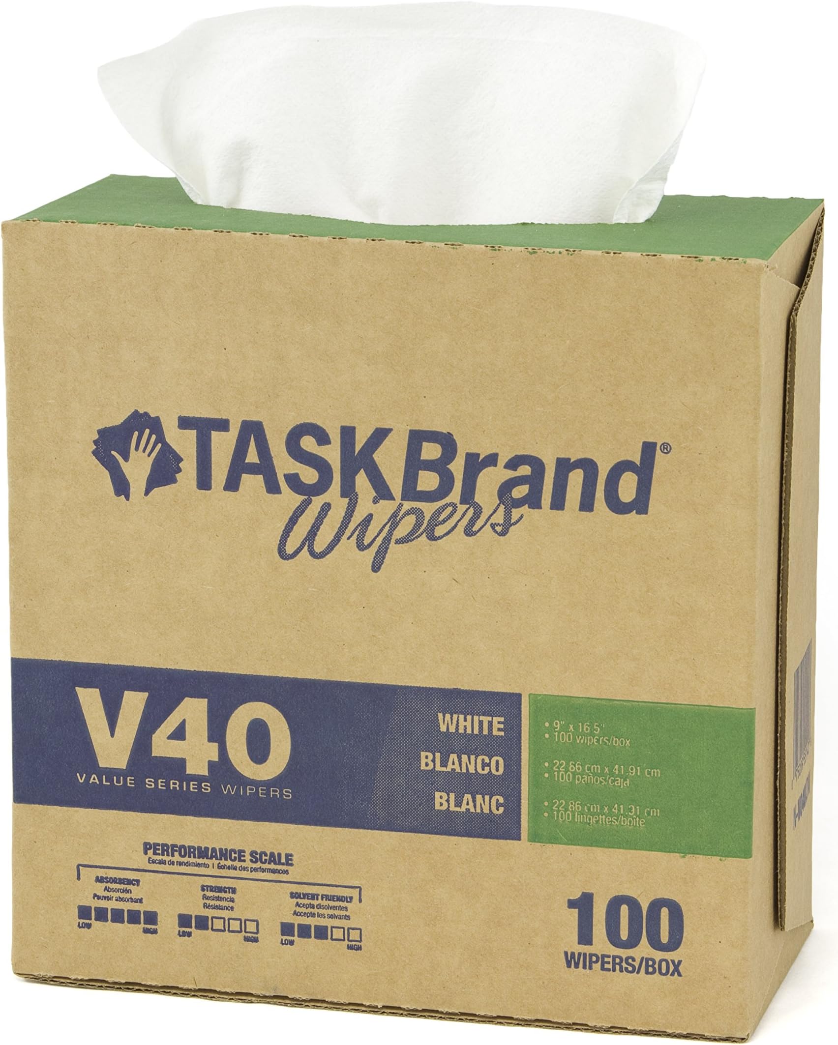 TaskBrand N-V040IDW Interfold Heavy Duty Wipers