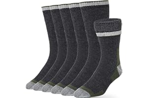 Alvada Merino Wool Hiking Socks Thermal Warm Crew Winter Boot Sock For Men & Women 3 Pairs