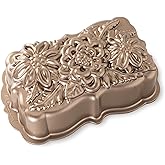 Nordic Ware Wildflower Loaf Pan, 6-Cup, Toffee