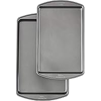 Wilton Perfect Results Premium Non-Stick Bakeware Cookie Baking Sheets Set, 2-Piece