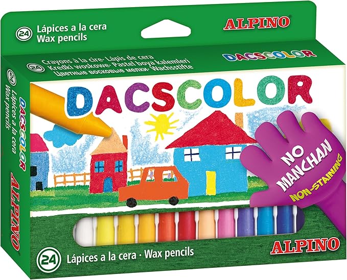 Alpino DC050295 - Estuche 24 ceras: Amazon.es: Oficina y papelería