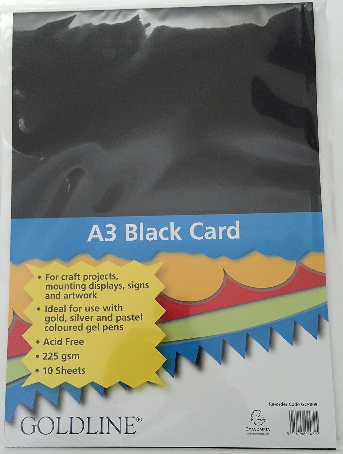 GOLDLINE A3 CARD BLACK 10 SHEETS Amazon.co.uk Office Products